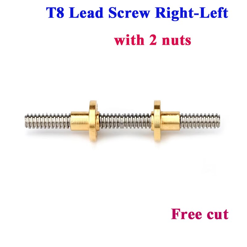 Lead Screw 8Mm - T8 Loodschroef Rechts-Links Draad Lood 2