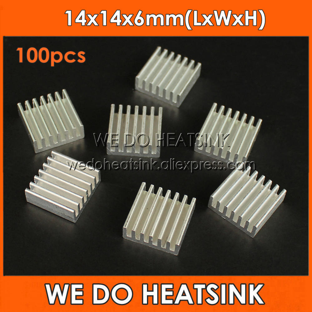Aluminium Extrusion - We Doen Heatsink 100 Pcs 14X14X6