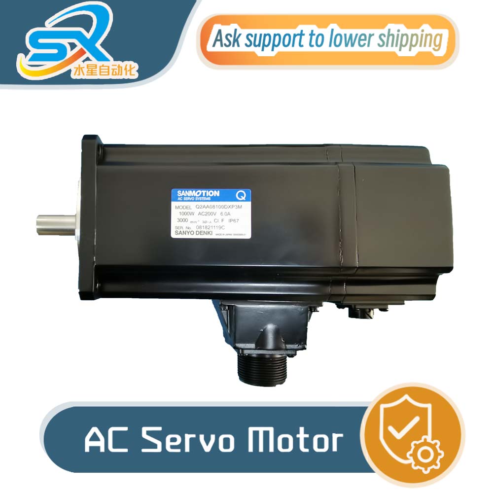 Servo Motor - Sanyo AC servomotor Q2AA08100DXP3M 1000W 200v