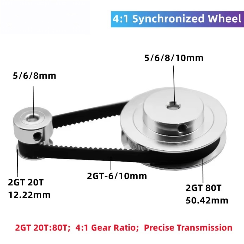 Gt2 Pulley - Kufan 4:1 2gt Distributieriem Katrolset Gt2