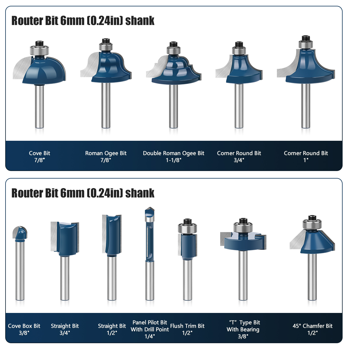 6mm Schacht Frezen Set Rechte  - End Mill Set recensie en prijs