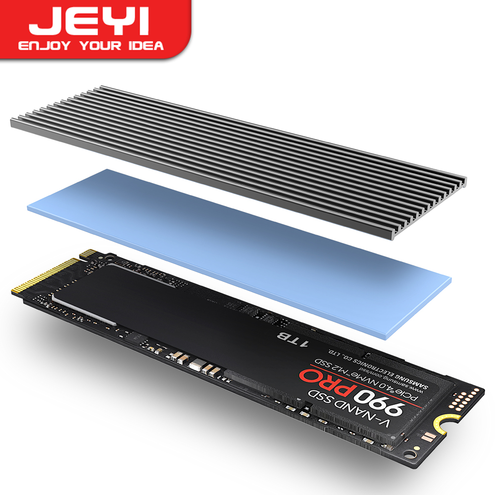 JEYI M.2 SSD koellichaam, alum - Aluminium Extrusion recensie en prijs