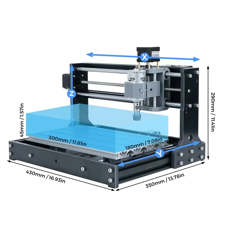 TWOTREES CNC 3018 Router Alumi - 3018 Aluminium Cnc recensie en prijs