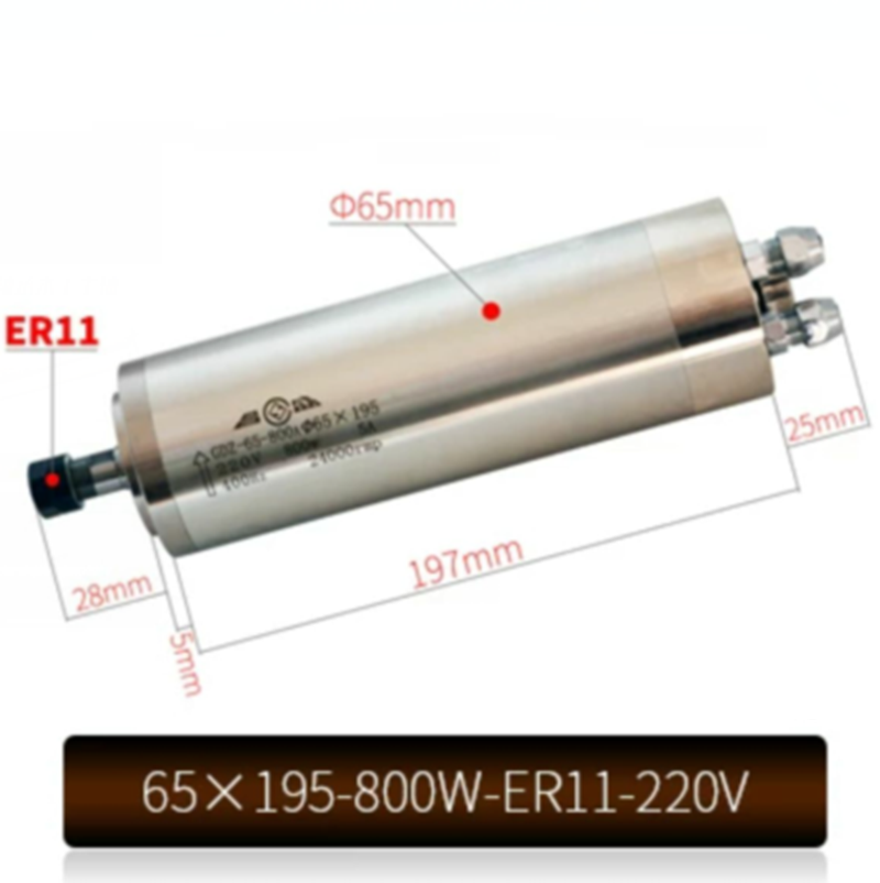 65X195-800W-Er 11-220V Cnc Wat - Water Cooled Spindle recensie en prijs