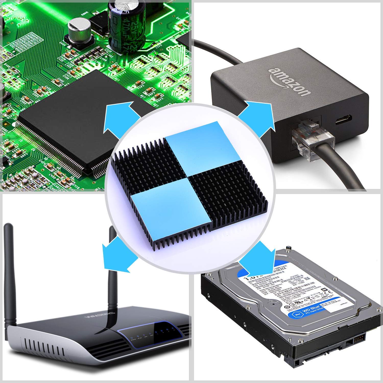 1/2/3/4 stuks Heatsink Alumini - Nema 17 Stepper recensie en prijs